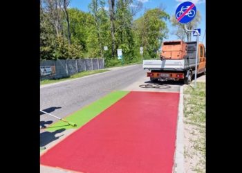Ścieżka rowerowa nabiera kolorów