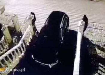 W Słupcy ukradli Audi Q5. Zobacz nagranie z monitoringu