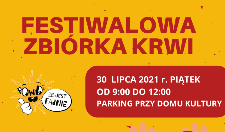 Zapraszają na festiwalową zbiórkę krwi