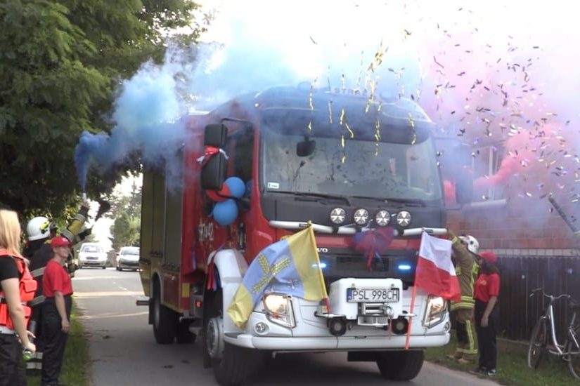 Hucznie powitali nowy wóz. Mamy film i zdjęcia