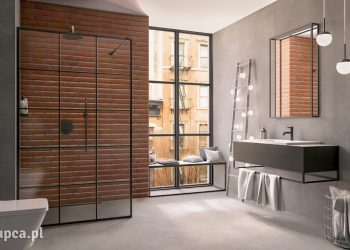 Mała łazienka loftowa – jak to zrobić z głową?