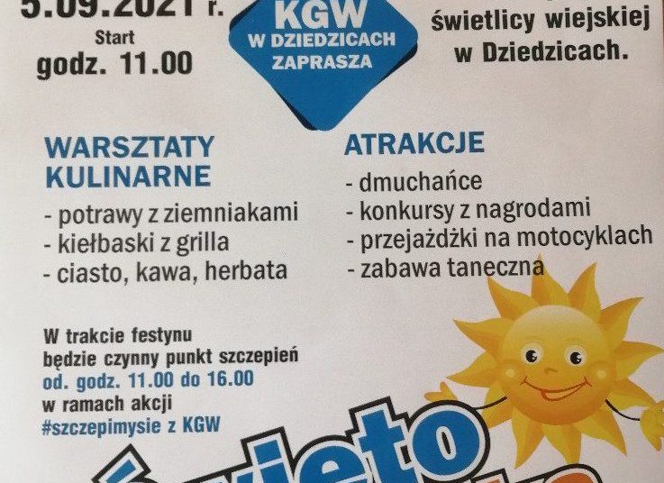 Dziedzice zapraszają na festyn