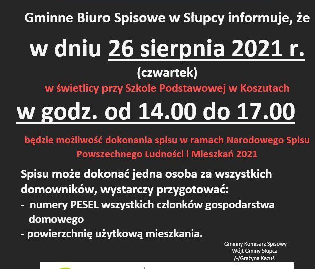 Mobilny Punkt Spisowy w Koszutach