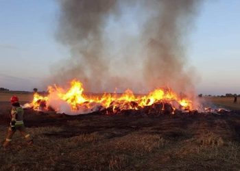 Znów gasili stog w Charbinie