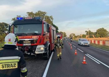Na krajówce paliło się auto