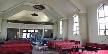 Trwa malowanie kościoła. Zobacz zdjęcia