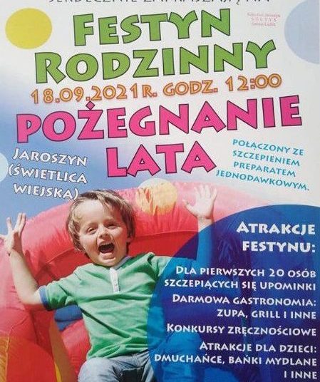 Festyn szczepionkowy w Jaroszynie