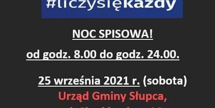 Gmina organizuje noc spisową