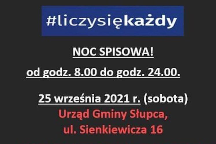 Gmina organizuje noc spisową
