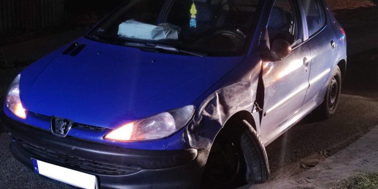 Z 3 promilami i bez uprawnień. Spowodował kolizję