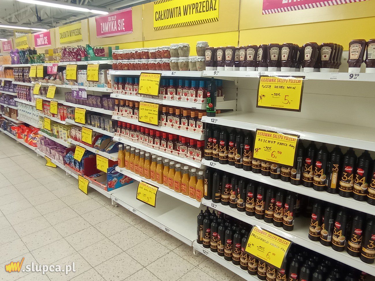 Tesco znika ze Słupcy. Trwa wyprzedaż