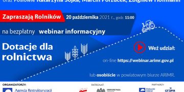 Zapraszają rolników na webinar informacyjny
