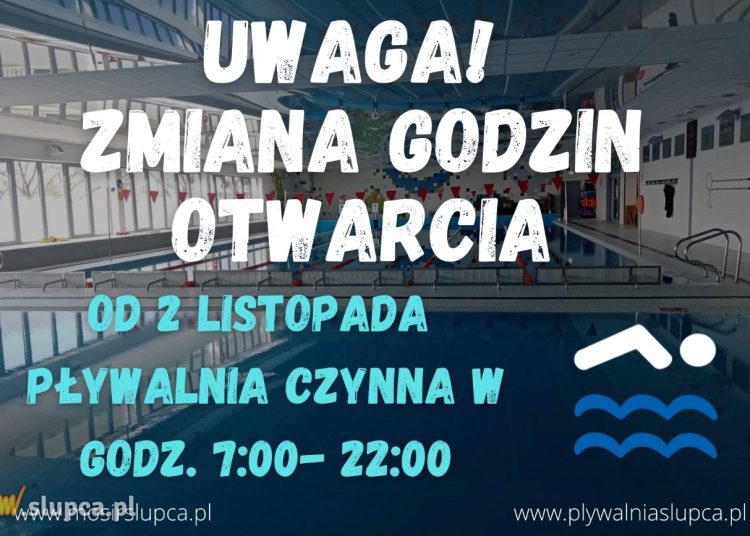 Zmiana godzin otwarcia słupeckiej pływalni