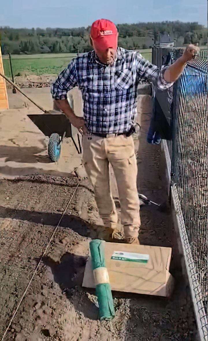 Teraz trawniki rosną na „dywanie”