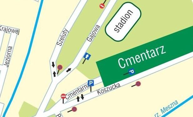 Zmiana organizacji ruchu na Wszystkich Świętych