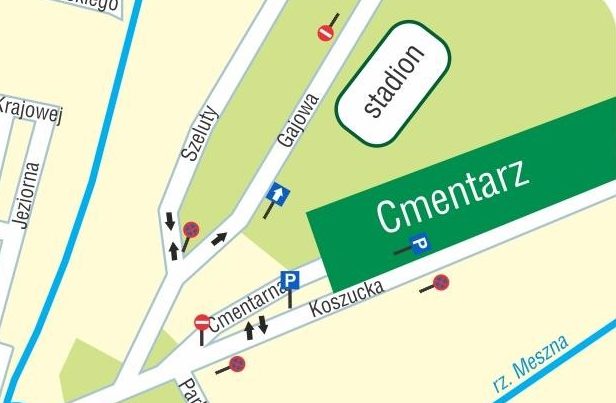 Zmiana organizacji ruchu na Wszystkich Świętych