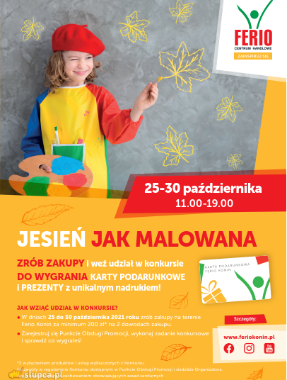 Jesień jak malowana – konkurs w CH Ferio Konin z wyjątkowymi nagrodami