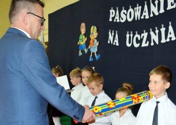 Wólka: Pasowani na pierwszoklasistów