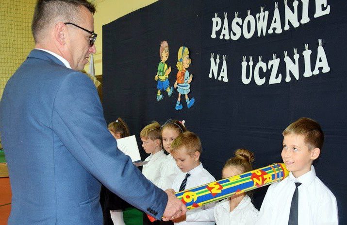 Wólka: Pasowani na pierwszoklasistów