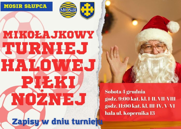 Zapraszają na Mikołajkowy Turniej Halowej Piłki Nożnej