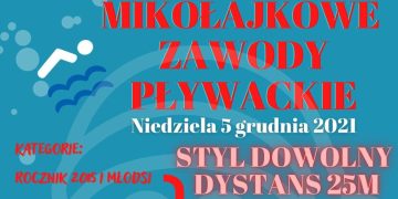 Ruszyły zapisy na Mikołajkowe Zawody Pływackie