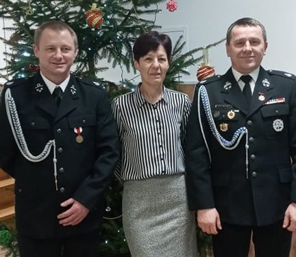 Wigilia pań z KGW w Ratyniu i druhów z gminy Lądek