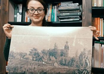 Kopia odnalezionego rysunku w USA trafiła do zagórowskiej biblioteki