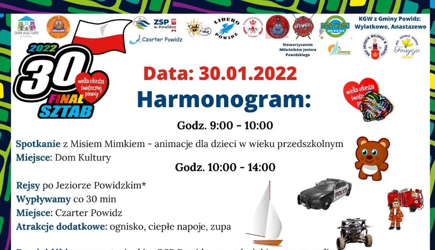 Rejsy po jeziorze na WOŚP