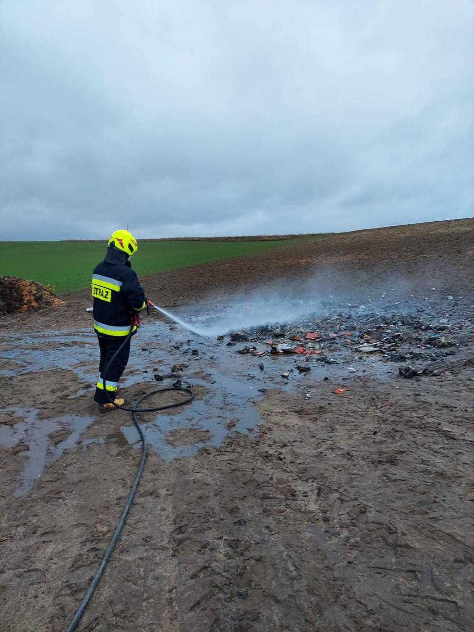 Kot wpadł do studni. Interweniowali strażacy