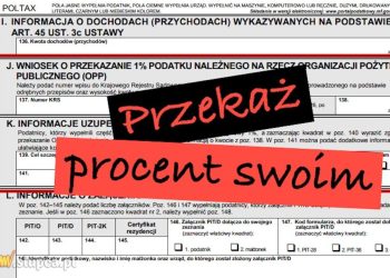 Można Ci przekazać 1 procent? Zgłoś się do nas