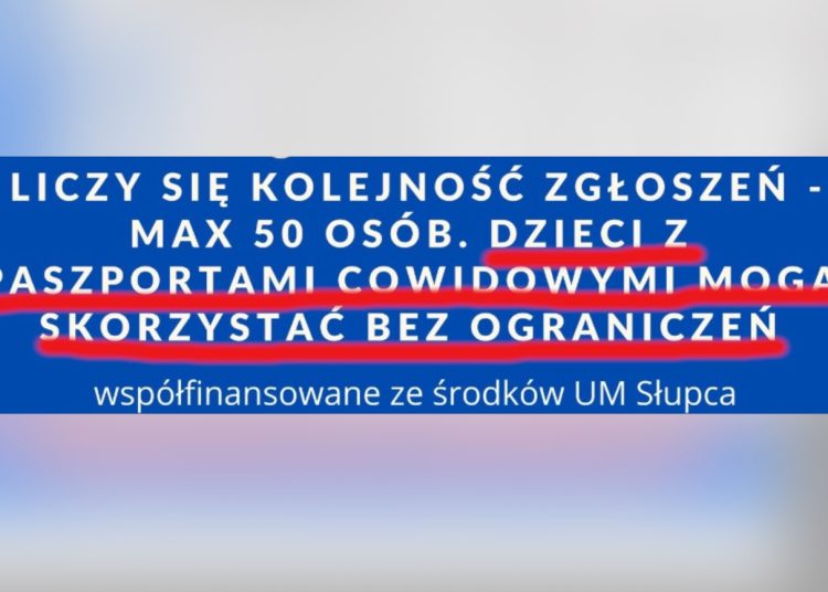 Segregacja sanitarna dzieci? Kontrowersyjny zapis na plakacie MOSiRu
