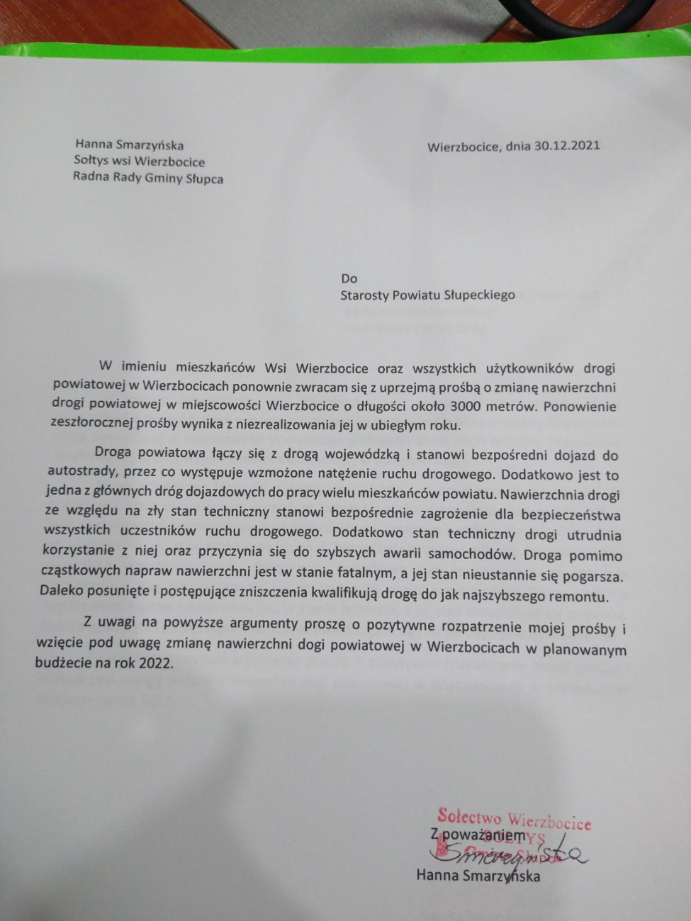 Czy o Wierzbocicach zapomniał powiat?