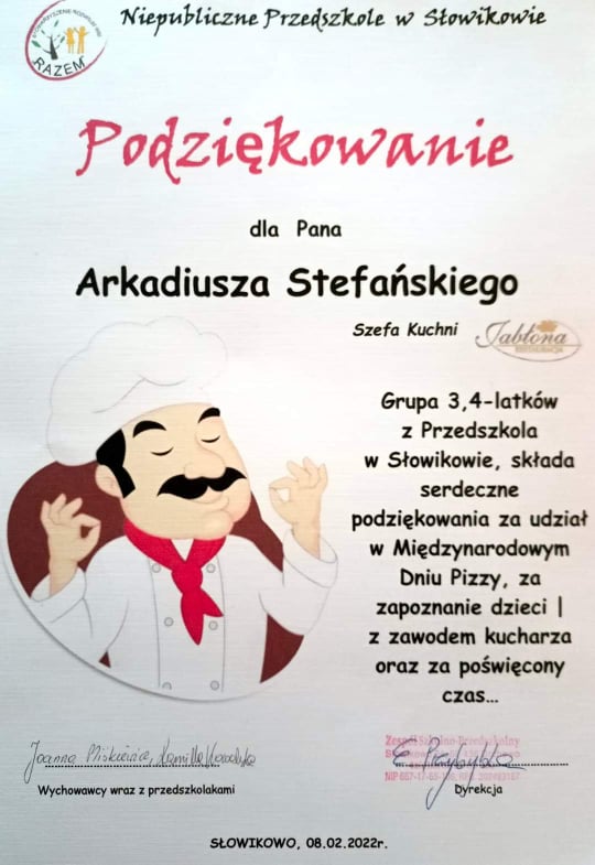 Szef Kuchni z wizytą u przedszkolaków