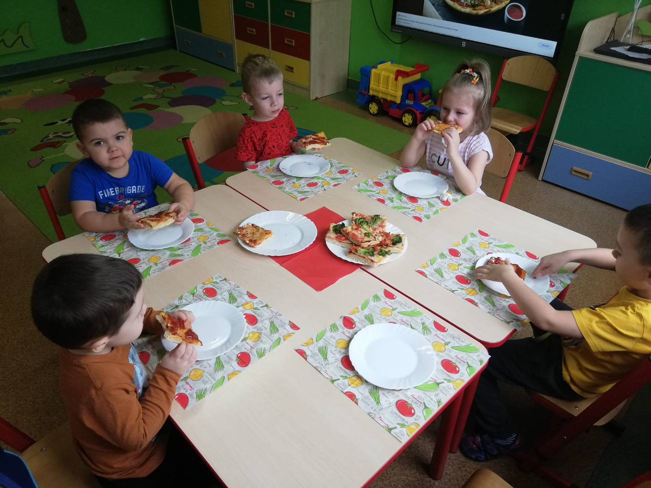 Dzień Pizzy w Przedszkolu w Kotuni