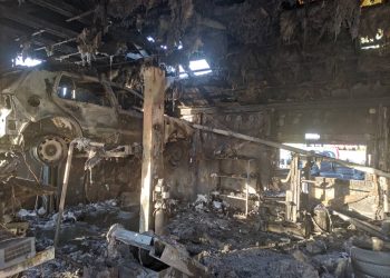 Warsztat doszczętnie spłonął. Zobacz zdjęcia