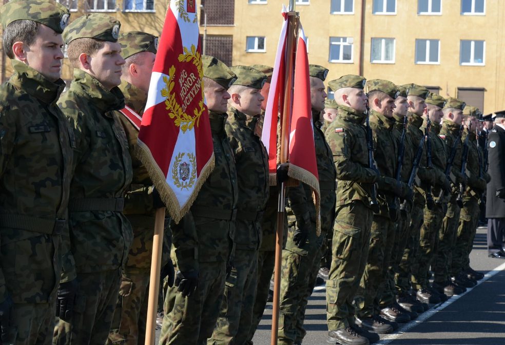 Zbiórka i apel wojska w Powidzu