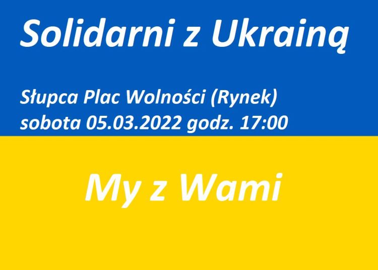 Solidarni z Ukrainą. Zapraszają na słupecki rynek