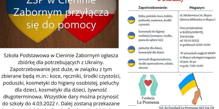 Szkoła w Cieninie Zabornym pomaga uchodźcom