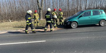 Wypadek na K92. Zderzyły się dwa auta