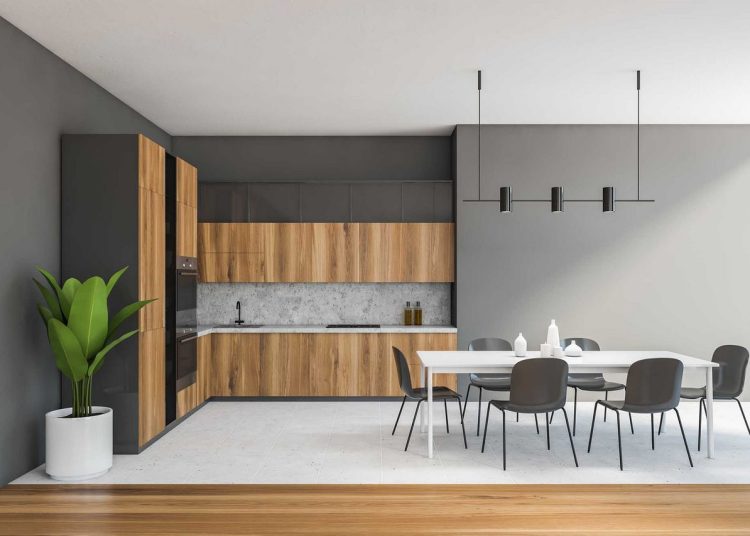 5 genialnych pomysłów, szara kuchnia Jaki blat?