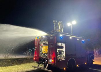 Paliła się trawa w Ciosnej