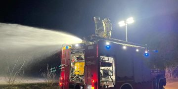 Paliła się trawa w Ciosnej