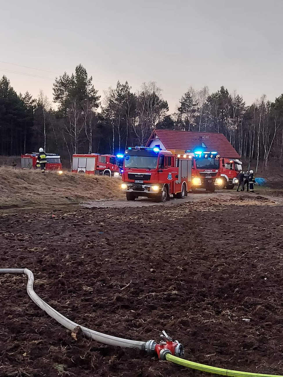 Palił się domek letniskowy