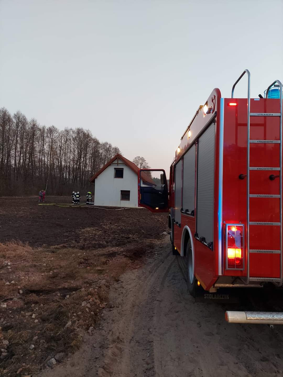 Palił się domek letniskowy
