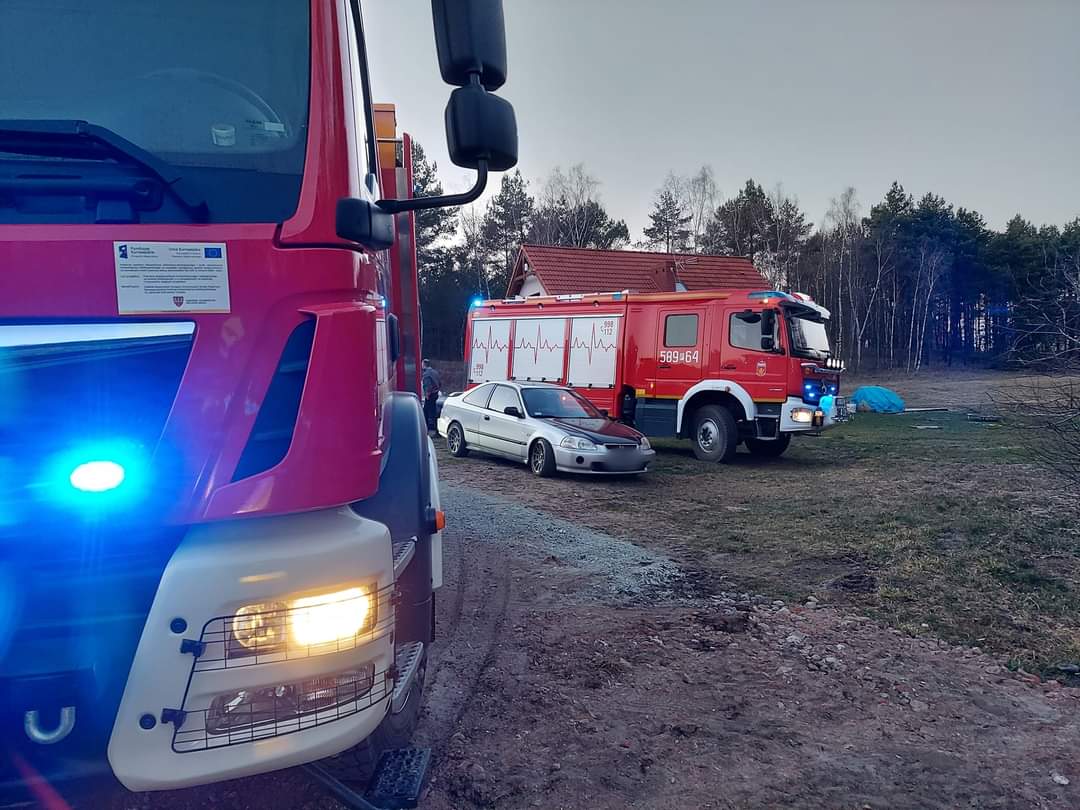 Palił się domek letniskowy