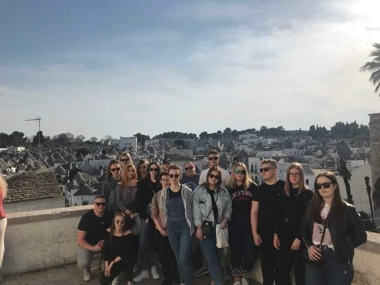 Uczniowie na praktykach w Italii