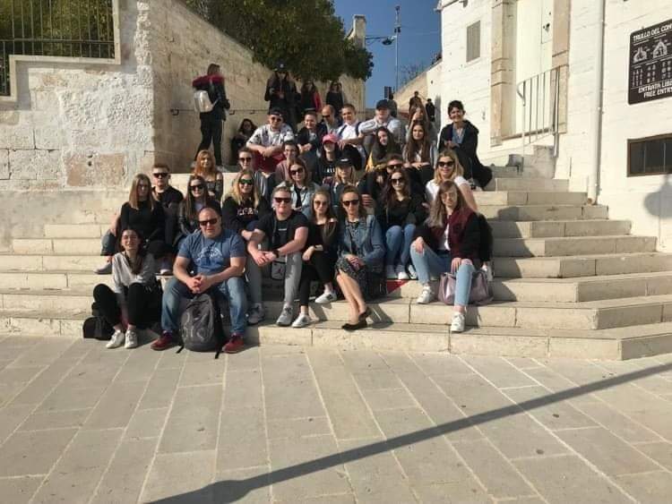 Uczniowie na praktykach w Italii