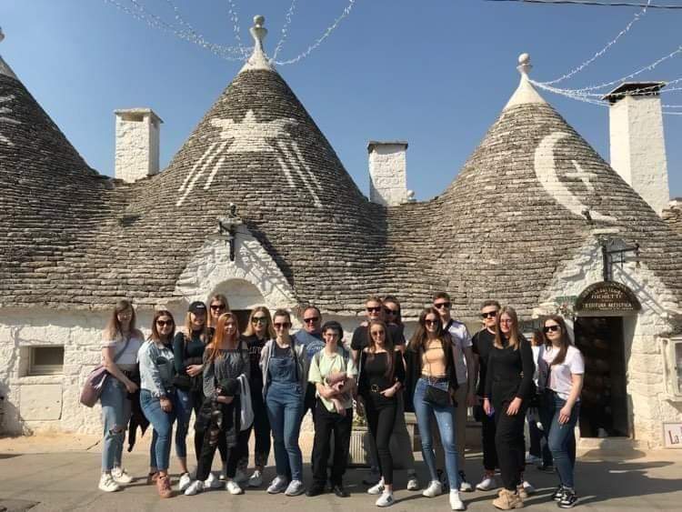 Uczniowie na praktykach w Italii