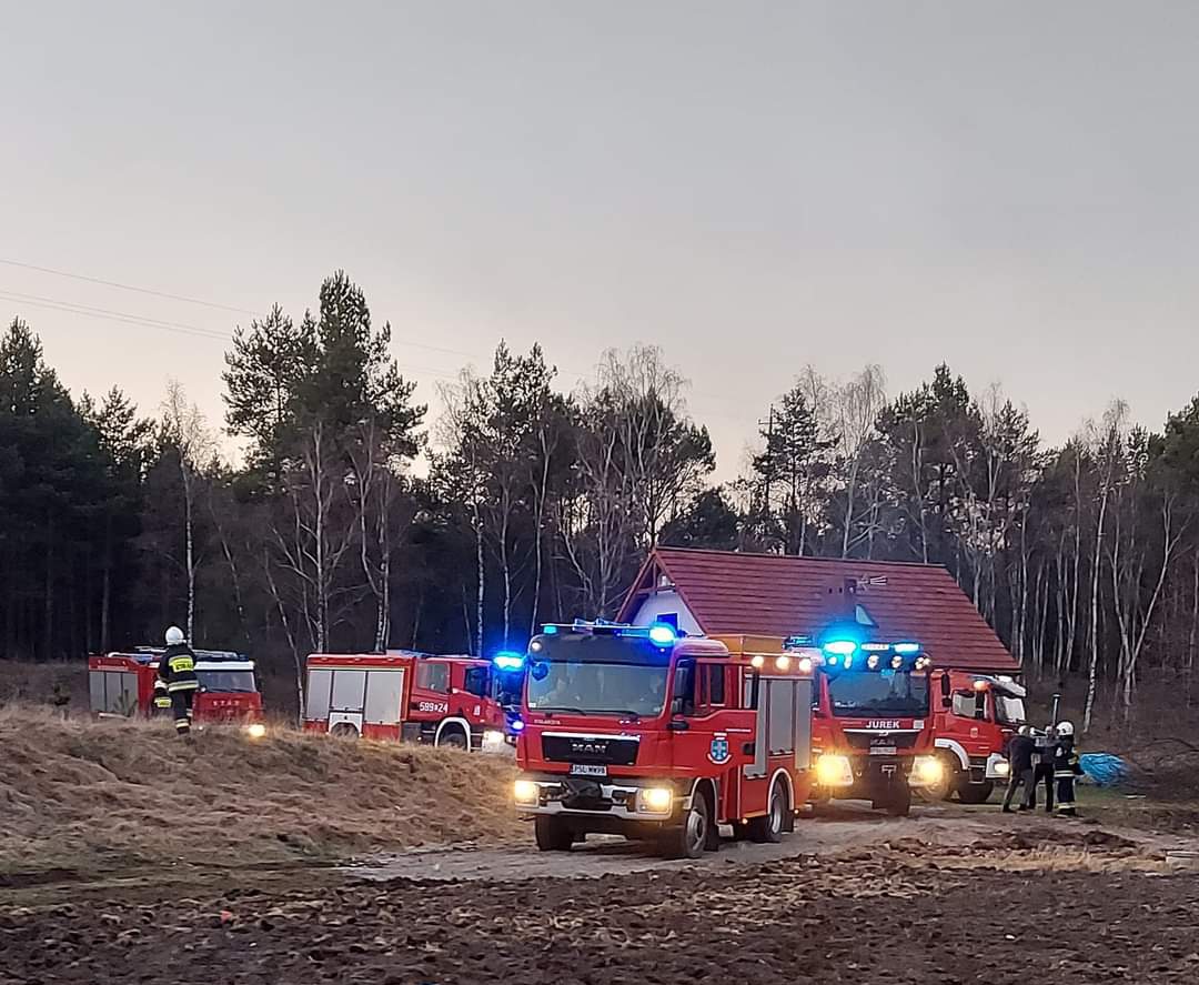 Palił się domek letniskowy