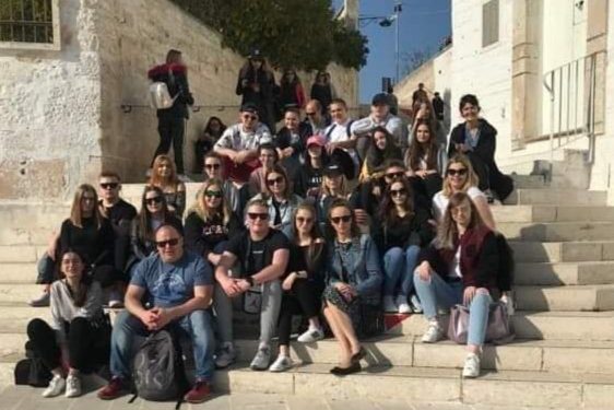 Uczniowie na praktykach w Italii